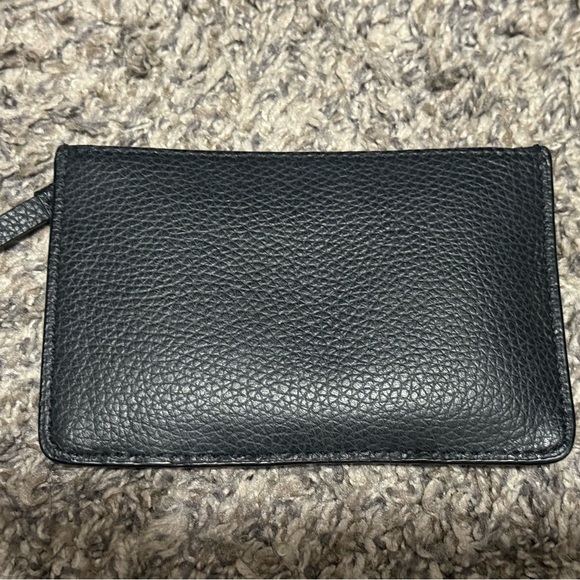 Tory Burch Black Walker Top Zip Card Case - Picture 5 of 8